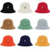 Ball Caps 2024 Kangaroo Kangol Fisherman Hat Sun Hat Sunscreen Embroidery Towel Material 3 Sizes 13 Colors Japanese Ins Super Fire Hat AA 220312 1811
