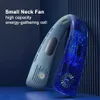 Portable Air Coolers New Neck Fan Portable Neck Cooler USB Rechargeable Mini Electric Fan Small Neck Cooling Fan Bladeless Mini Outdoor Fan 4000mAh Y240422