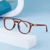 Óculos de sol Quadros NYWOOH Moda anti -azul com óculos de prescrição de óculos ópticos redondos de miopia óculos de prescrição personalizados