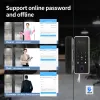 Kontroll Aluminium Frame Glass Door SMART LOCK KEYLESS Digital FingerPrint Electronic RFID Card Push Pull Sliding TTlock App Management