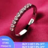 Band Big Promotion Authentic Tibetan Silver Rings Luxury 3 Layer White Gold Plated Wedding Band Fine Jewelry Zircon Rings for Women