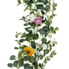 Fiori decorativi oncidium piccolo girasole rosa rattan porta porta sotterranea multicolore stoffa multicolore simulazione della decorazione del matrimonio verde verde