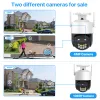 Steuerung 4MP Outdoor IP -Kamera WiFi WLAN Smart PTZ Camera 1080p HD 4x Digital Zoom Auto Tracking Videoüberwachung Kamera ICSEE ICSEE