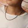 Chains Sterling Silver S925 Thai Hip Hop Punk Skull Necklace With Collar For Men's Fashion Personality Versatile