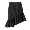 Skirts TPN 2024 Asymmetrical Cut Label Rhinestone