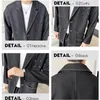 Men's Suits Men Streetwear Fashion Loose Casual Denim Blazers Jacket Pant 2 Pieces Sets Man Vintage Suit Coat Jeans Tracksuits