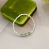 Strands ASHIQI Natural Jade 925 Silver Beads Bracelet Fashion Jewelry for Women Gifts