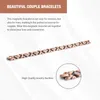 Link bransoletki befoshinn modne 5 mm szerokie magnetyczne kobiety bransoletki biżuterii moda Pure Copper Health Bieczek