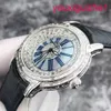 AP Female Wrist Watch Millennium Series Mens Watch 18K Platinum Material with T-Square Diamond Rear Automatic Mechanical Watch for Men