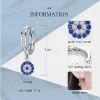 Boucles d'oreilles Kaletine 925 Boucles d'oreilles en argent sterling Boucles d'oreille malélite Blue Zircon Boucles d'oreilles Boucles d'oreilles Turc Jewelry Gifts For Women