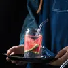 Vattenflaskor Creative Coke Cup Transparent Drink Milk Tea Sodavakor Personliga glas Drinkware Mugs