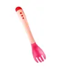 Spoons Baby Infant Born Boy Girl Tableware Utensils Silicone Soft Head Feeding Fork Warm Soup Safe And Non-toxic Drop