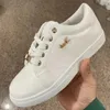 Casual Shoes Summer Women's Simple Solid Color Breattable Round Toe Sneakers dagligen och bekväm stor storlek platt