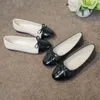 Casual Shoes 2024 Plus Size Ballet Women's Spring Round Head Flat Heel Color Matching Bow Shallow