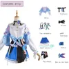 Anime Costumes Game Honkai Star Rail March 7th Cosplay Come Elegant Uniform Outfit for Women Wig Lovely Anime Cosplay Sexy Dress Wig Y240422