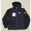 Mens Jacket monclairjacke Hooded Spring Autumn Style Man Coat Sleeves Letters Striped Windbreaker Designer Jackets Outwears Tops Coats Size M-2XL 125