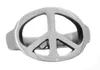 FANSSTEEL STAINLESS STEEL mens or womens jewelry Peace sign plain Ring signet ring GIFT for borthers or sisters 12W7758140282075049