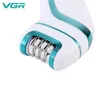 VGR originale VGR 3-in-1 Ladies Epilatore Raffi elettrico Gamba Peli Boppi Brodini a secco bagnato Ladys Bikini Trimer Epilatore facciale 240416