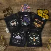 Bags Velvet Tarot Bag Butterfly Printed Dice Bag Animal Crystal Stone Jewelry Drawstring Fabric Pouch Tarot Cards Storage Bag Gift