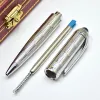 Pens Luxury Weihnachtsgeschenkset AAA Hochqualität R -Serie CT Metal Ballpoint Stift + Manschettenknöpfe Männer Edelstein oben Dessiobh mit Boxverpackung