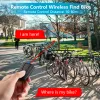 Lampor Sektym A8Pro Bicycle Taillight Alarm Bromsavkänning Ljus trådlös fjärrkontroll USB -laddningsinbrottslarmcykel bakre lampa