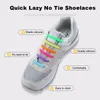 Sko delar silikon elastiska skosnören special ingen slips skosnör snörning barn vuxna sneakers snabb spetsar
