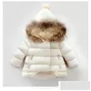 Down Coat Retail 9 Colors Kids Winter Coats Boys Girls Luxury Designer Thicken Cotton-Padded Infant Baby Girl Jacket Hooded Jackets Dr Dhnsm