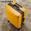 Luggage COLENARA Luggage ABS + PC 20 Inches Boarding Box 26 "28" Large Capacity Aluminum Frame Trolley Case 22 "24 Rolling Suitcase