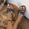 Casual Shoes Women's Sunflower Pattern Flip Flops-lightweight Clip Toe Summer Beach