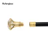 Golden Diamond Type Walking Cane Fashion Decorative Walking Stick Gentleman Elegant Cosplay Cane Knob Crosier 93CM 240416