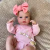Poupées 50 cm fini Reborn Baby Doll Loulou Awake Open Eyes Lifeke Life Life Life-Born 3D Skin Handmade Toy Figure d'anniversaire Gift For Girls