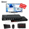 Lens 4k 60Hz 4x1 HDMI Multiviewer Quad Screen Display for PS4 Camera Laptop PC To TV Monitor Can PIP 90° 180° Flip USB Keyboard Mouse