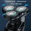 Shavers Kemei LCDディスプレイ防水電気シェーバーメンウェットドライビアードカミソリフェイシャルシェービングマシン充電式フィットフィリップスシリーズ7000