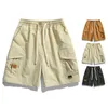 Men's Shorts Men Cargo Versatile With Adjustable Waistband Multiple Pockets For Street Style Summer Fashion