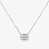 Necklaces OEVAS 6*8mm 2 Carats Real Moissanite 100% 925 Sterling Silver Gold Plated Pendant Necklace For Women Sparkling Fine Jewelry Gift