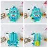 Backpacks Creative 3D Shark Book Bag Cartoon Cute Kindergarten Elementary School Backpack Leisure Snack Storage Bag