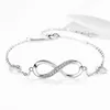 Fashion Infinite "8" Bracciale Ladies Love Bracciale Simple Diamond Bracciale Regalo per le vacanze