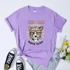 Women's T Shirts Cool Vibbes Club T-shirt Estetic Summer Semester Semester Tee Shirt Retro Women Leopard Head Beach Vacay Tshirt