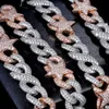 Fashion personnalisée Two Tone Silver Silver Gold plaqué D Color Moisanite Diamond Star Chain pour le rappeur Life