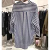 Women's Blouses Autumn Long Sleeve Shirt Classic Striped Casual Tops For Shopping Walking Outfit