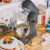 Blenders Beautiful 5.3 Qt Stand Mixer, Lichtgewicht krachtig met Tilthead, Oyster Gray door Drew Barrymore