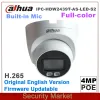 Lens Original IP Dahua IPCHDW2439TASLEDS2 DH 4MP POE LITE Fullfärgad Fixed Focal Eyeball Network Camera