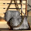 Sac Luxury Luxury Gold Chain Shoulder Handbag 2024 Designer Pu Leather Crossbody
