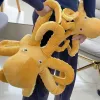 Dolls Simulation gelber Oktopus Plüsch Spielzeug lebensee gefüllte Tiere Plüsch Puppen Cartoon Weichkissen für Mädchen Jungen Geburtstagsgeschenke