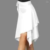 Scena noszona kobiety latynoskie spódnica taneczna jednoczęściowa Rumba-up Square Tańcowa odzież dla dorosłych Kobieta trening Kostium dla kobiet