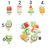 Dekoratif figürinler kawaii kivi çilek meyve dondurma simülasyonu gıda reçine düz cabochons telefon için scrapbooking