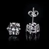 Earrings Platinum PT950 Moissanite Stud Earrings Women 0.52CT Sterling Silver S925 Screw Back GRA Diamond Fine Jewelry Korean