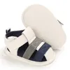 Sandals Summer Newborn Baby Sandals Baptism Walking Shoes Comfortable Soft Soles Non-slip Toddler Flats Shoes Crib First Walkers 240419