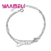 Bracelets de liaison Femmes Classic Lettre Design Fashion Hand Chains à vendre 925 Sterling Silver Double Bangles Bangles Party