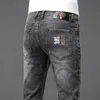 Frauen Jeans Designer europäische High-End-Jeans für die trendige Marke für Männer Frühling und Sommer Schlanker anpassender kleiner Fuß-Casual-Persönlichkeit Langer Hosen dünner Stil BP7A